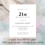 Prospectus 11,4 Cm X 14,2 Cm PAPIER Texte simple N'importe quelle couleur 21ème<br><div class="desc">PAPIER Texte simple Toute couleur 21ème anniversaire Invitation. Une alternative de 4, 5 x 5, 6 pouces entièrement personnalisable,  rapport qualité/prix PAPER,  pas de carte,  fournie SANS enveloppe (A6 sont la taille la plus proche à adapter).</div>