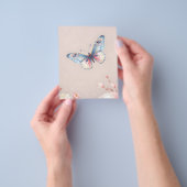 Prospectus 11,4 Cm X 14,2 Cm papillon pastel (main)