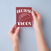 Prospectus 11,4 Cm X 14,2 Cm Parce que Tacos       (main)