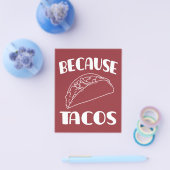 Prospectus 11,4 Cm X 14,2 Cm Parce que Tacos       (Simple)