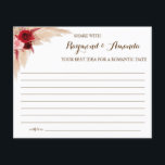 Prospectus 11,4 Cm X 14,2 Cm Partager une carte Date Idée pour deux Fêtes des m<br><div class="desc">Faites-le vous-même en ajoutant votre texte (et vos photos personnelles). Pour accéder aux outils de montage avancés,  accédez à Personnaliser,  faites défiler et appuyez sur le lien "cliquer pour customiser plus loin". Voir la collection complète pour tous les designs correspondants !</div>