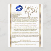 Prospectus 11,4 Cm X 14,2 Cm Parties scintillant bleue 💋 instructions 2 (Dos)
