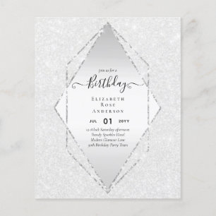 Prospectus 11,4 Cm X 14,2 Cm PARTIES SCINTILLANT BUDGÉTAIRE Glam Foil Plutôt Fi