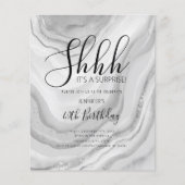 Prospectus 11,4 Cm X 14,2 Cm Parties scintillant d'aquarelle moderne Silver 40t (Devant)