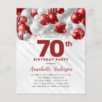 Parties scintillant de ballons d'argent rouge bon