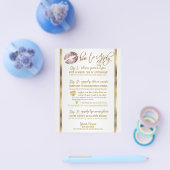 Prospectus 11,4 Cm X 14,2 Cm Parties scintillant Dusty Rose Instructions 2 (Simple)