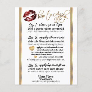 Prospectus 11,4 Cm X 14,2 Cm Parties scintillant rouge cannelle Instructions 2