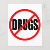 PROSPECTUS 11,4 CM X 14,2 CM "PAS DE DROGUES" (Devant)