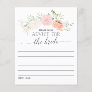 Prospectus 11,4 Cm X 14,2 Cm Pastel Blush Fête des mariées double face Date Nui