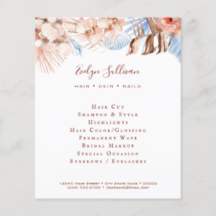 Prospectus 11,4 Cm X 14,2 Cm Pêche et prospectus tropical bleu