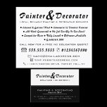 Prospectus 11,4 Cm X 14,2 Cm Peintre et Décorateur Moderne Noir & Blanc<br><div class="desc">Flyer de Publicité de Peintre et Décorateur Moderne Noir & Blanc par The Business Card Store.</div>