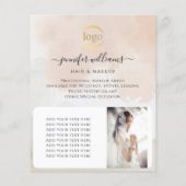 Prospectus 11,4 Cm X 14,2 Cm Peinture d'aquarelle Abstraite féminine (Dos)