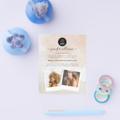 Prospectus 11,4 Cm X 14,2 Cm Peinture d'aquarelle Abstraite féminine (Simple)