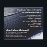 Prospectus 11,4 Cm X 14,2 Cm Peinture noire, Peintre & Décorateur<br><div class="desc">Black Paint Stroke,  Peintre & Décorateur Dépliant publicitaire par The Carte de visite Store.</div>
