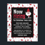 Prospectus 11,4 Cm X 14,2 Cm Père Noël & Snowman, Recrutement saisonnier Public<br><div class="desc">Père Noël & Snowman,  Flyers De Recrutement Saisonnier Publicité Par Le Magasin Carte de visite.</div>