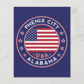 Prospectus 11,4 Cm X 14,2 Cm Phenix, Alabama (Devant)