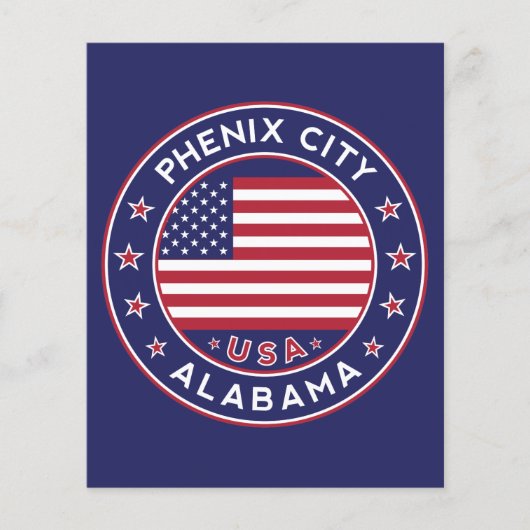 Prospectus 11,4 Cm X 14,2 Cm Phenix, Alabama (Devant)