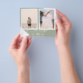 Prospectus 11,4 Cm X 14,2 Cm PHOTO BUDGÉTAIRE Sauvez Les Dates Urban Modern Chi (main)