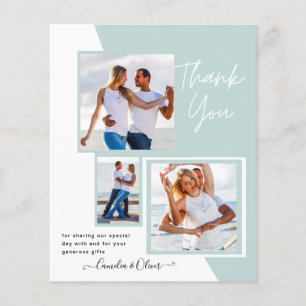 Prospectus 11,4 Cm X 14,2 Cm Photo Collage MERCI Mariage/bébé/diplômé/TOUT