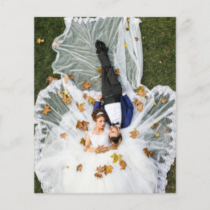 Prospectus 11,4 Cm X 14,2 Cm Photo de mariage personnalisée