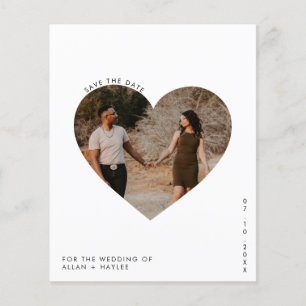 Prospectus 11,4 Cm X 14,2 Cm Photo du budget Enregistrer la feuille de dates