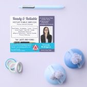 Prospectus 11,4 Cm X 14,2 Cm Photo Mobile Notaire Public Personnalisable (Simple)