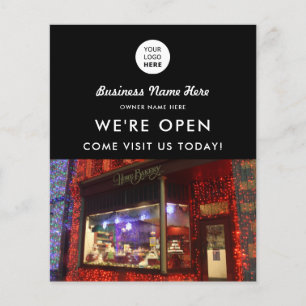 Prospectus 11,4 Cm X 14,2 Cm Photo personnalisée Logo Grand Ouverture Boulanger