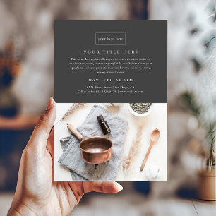 Prospectus 11,4 Cm X 14,2 Cm Photo professionnelle minimaliste des événements p