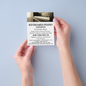 Prospectus 11,4 Cm X 14,2 Cm Piano Classique, Clavier, Cours de Piano (main)
