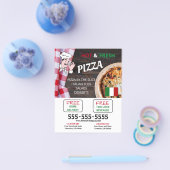 Prospectus 11,4 Cm X 14,2 Cm Pizzeria (Simple)