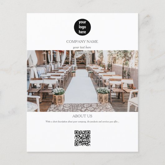 Prospectus 11,4 Cm X 14,2 Cm Planification des événements Publicité promotionne (Devant)