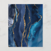 Prospectus 11,4 Cm X 14,2 Cm plaquette noire bleue (Dos)