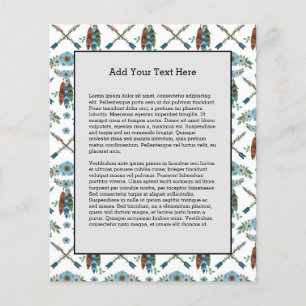 Prospectus 11,4 Cm X 14,2 Cm Plumes de Bohème Dreamcatcher Flèches de Fleurs Bl