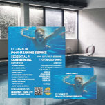 Prospectus 11,4 Cm X 14,2 Cm Portrait Ado, Nettoyage de la piscine<br><div class="desc">Ado Portrait de bain,  Service de nettoyage de piscine Circulaire publicitaire par The Carte de visite Store.</div>