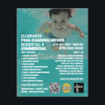 Prospectus 11,4 Cm X 14,2 Cm Portrait de baignade pour enfants, Nettoyage de la<br><div class="desc">Portrait de baignade pour enfants,  Service de nettoyage de la piscine Circulaire publicitaire de la Boutique Carte de visite.</div>