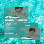 Prospectus 11,4 Cm X 14,2 Cm Portrait de baignade pour enfants, Nettoyage de la<br><div class="desc">Portrait de baignade pour enfants,  Service de nettoyage de la piscine Circulaire publicitaire de la Boutique Carte de visite.</div>
