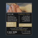Prospectus 11,4 Cm X 14,2 Cm Portrait de soins des ongles, Clinique de podiatri<br><div class="desc">Portrait de soins des ongles,  Clinique de podiatrie,  Podiatrist Publicité Flyer par The Carte de visite Store.</div>