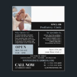 Prospectus 11,4 Cm X 14,2 Cm Portrait de soins du pied, Clinique de podiatrie,<br><div class="desc">Foot Care Portrait,  Podiatry Clinic,  Podiatrist Advertising Flyer par The Carte de visite Store.</div>