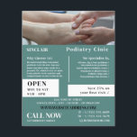 Prospectus 11,4 Cm X 14,2 Cm Portrait d'examen pieds, Clinique de podiatrie, Po<br><div class="desc">Portrait d'examen de pied,  Clinique de podiatrie,  Podiatrist Publicité Flyer par The Carte de visite Store.</div>