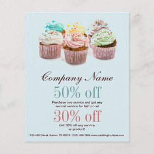 Prospectus 11,4 Cm X 14,2 Cm poupée de cupcake coloré