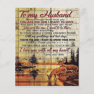 Prospectus 11,4 Cm X 14,2 Cm Pour mon mari conception   Lettre d'amour pour mar