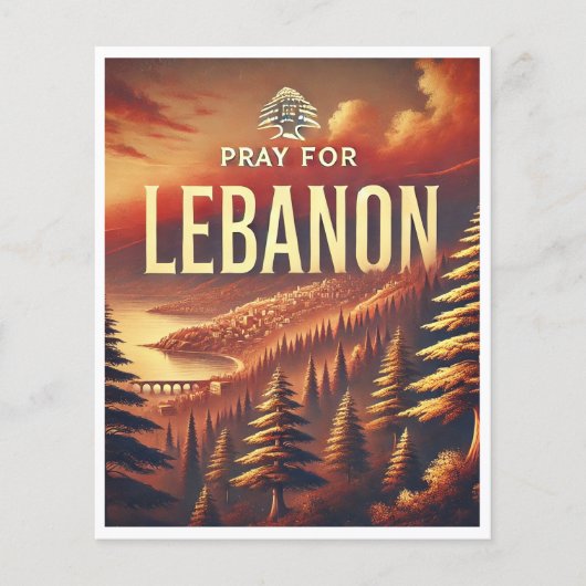 PROSPECTUS 11,4 CM X 14,2 CM PRAY FOR LEBANON (Devant)