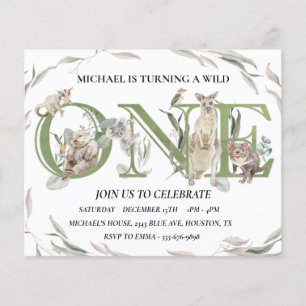 Prospectus 11,4 Cm X 14,2 Cm Premier anniversaire des animaux sauvages australi