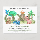 Prospectus 11,4 Cm X 14,2 Cm Premier anniversaire Wild One Baby Dinosaures (Devant)