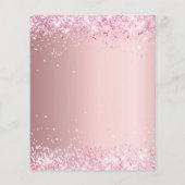 Prospectus 11,4 Cm X 14,2 Cm Première communion blush rose invitation budget (Dos)