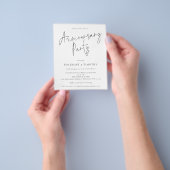 Prospectus 11,4 Cm X 14,2 Cm Prix Elégant Mariage Anniversaire Fête Invitation (main)