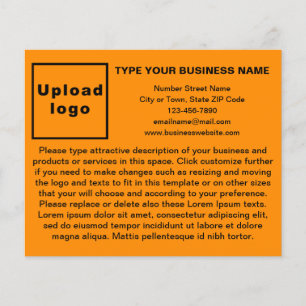 Prospectus 11,4 Cm X 14,2 Cm Produits ou services professionnels sur Orange Fly