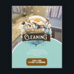 Prospectus 11,4 Cm X 14,2 Cm Professional Cleaning Services Logo<br><div class="desc">Professional Business Flyers with Cleaning Photo Replace</div>