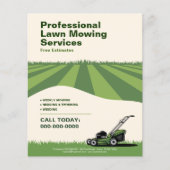 Prospectus 11,4 Cm X 14,2 Cm Professional Lawn Mowing Services (Devant)