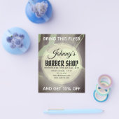 Prospectus 11,4 Cm X 14,2 Cm Professionnel du style barbiers (Simple)